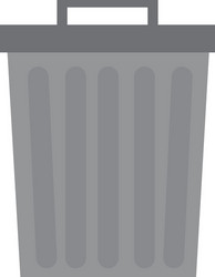 trash can icon vector