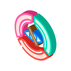 color accessibility ux ui design isometric icon vector image