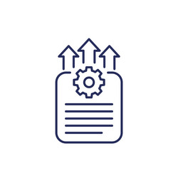 export technical data line icon vector