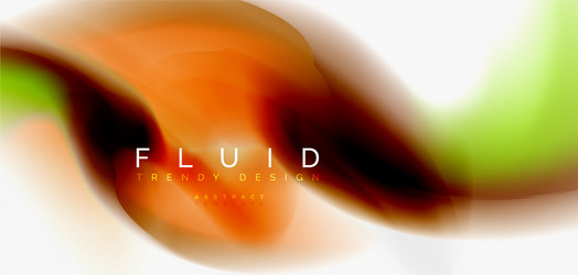 fluid flowing wave abstract background vector image