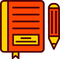 notebook icon design vector image