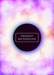abstract fluid gradient pattern science flyer vector image