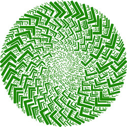 accept tick icon exploding spheric globula mosaic vector image