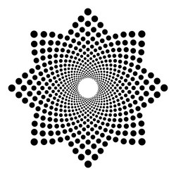 dotted pattern geometric shape design element vector image