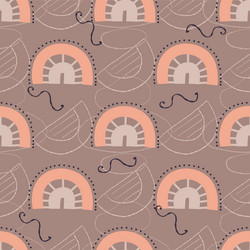 boho rainbow seamless pattern bohemian repeating vector