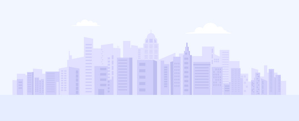 city background houses of high-rise buildings Vector Image