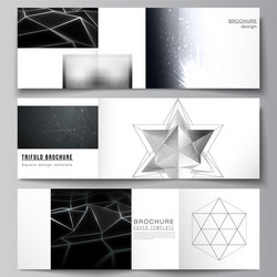 Layout square format covers design vector