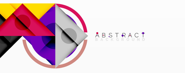 abstract geometric composition with overlapping vector image