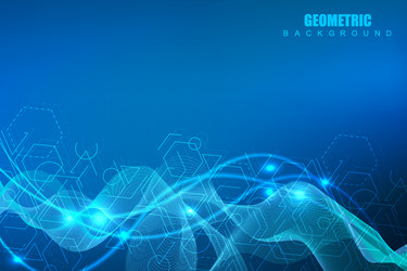 big data visualization background modern vector image