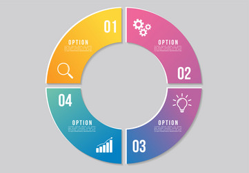 infographic design template with options steps vector image