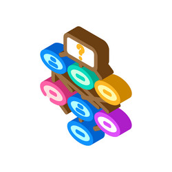 information scent ux ui design isometric icon vector image