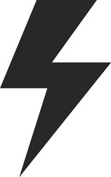 lightning icon vector image