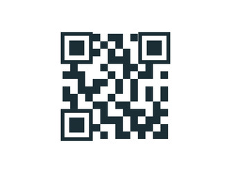 Qr code icon for smartphone apps vector