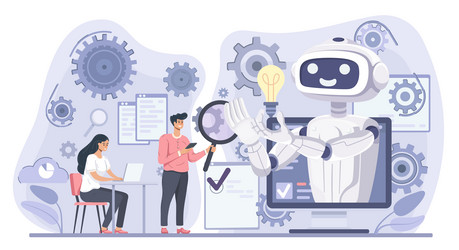 artificial intelligence concept vector image