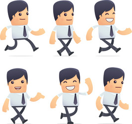 universal characters in different poses vector image