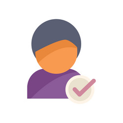 concept of validation with a person vector image