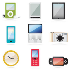 Equipment icons vector