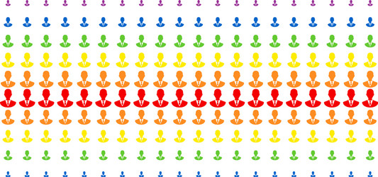 manager shape halftone spectrum grid vector image