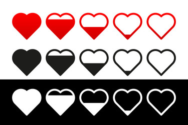 Love meter load indicator sensor concept vector