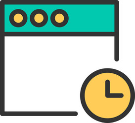 browser icon design interaction vector image