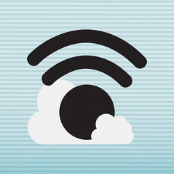 cloud computing design vector image