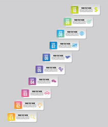 infographic design template with options steps vector image