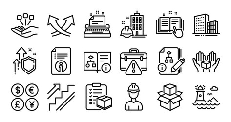 parcel checklist buildings and technical vector