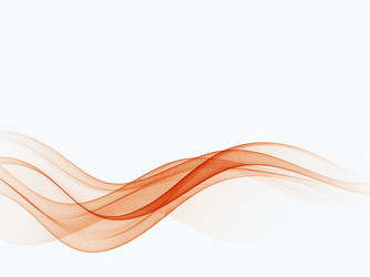 Red Wavy Flow Element vector image