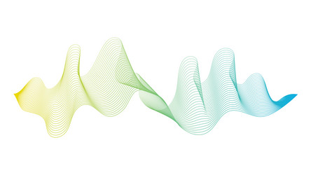 abstract backdrop with wave gradient lines vector image