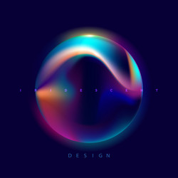 fluid 3d sphere vector image