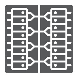 server glyph icon technology and system data vector image