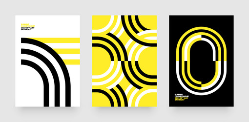 Abstract Running Event Layout vector image