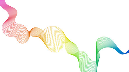 abstract backdrop with wave gradient lines vector image