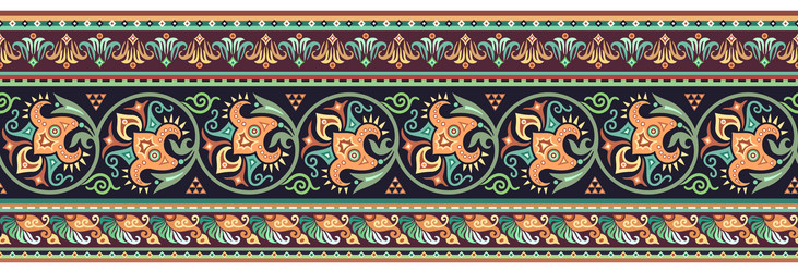 abstract stripe pattern ornamental background vector image