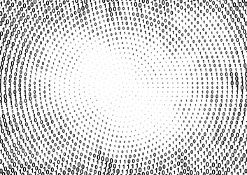 binary computer code halftone pattern vector image