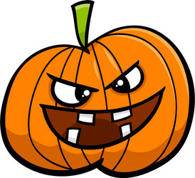 Jack o lantern cartoon vector