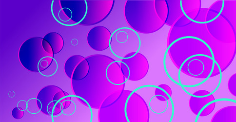 psychedelic background with dynamic circles vector