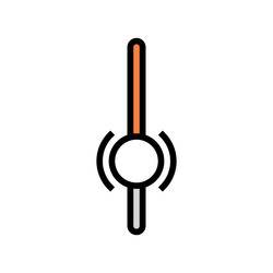 ui scroll sign color icon vector image