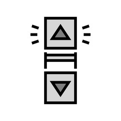 click scroll color icon vector image