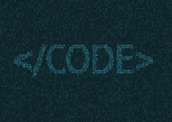 Programming code background vector