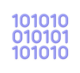 Streaming Binary Code vector image