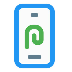 fingerprint smart security sensor in cellphone vector image