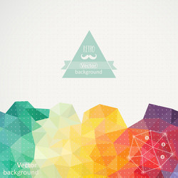 triangle pattern background vector image