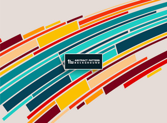 abstract colorful minimal stripe line vector image
