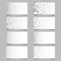 abstract rounded square pattern business card vector