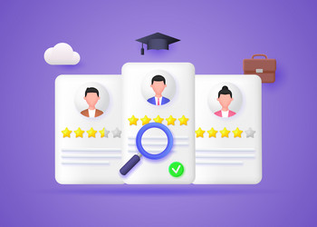 concept of finding a new employee for job vector image