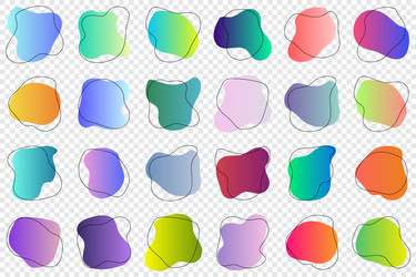 set of abstract graphic design elements hand vector image