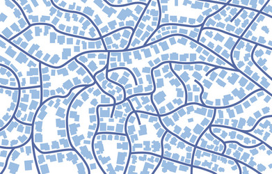 View from above the map buildings detailed Vector Image