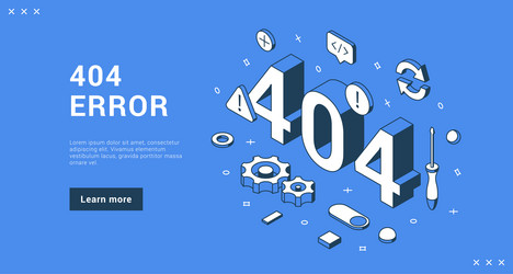 404 error connection not found failure download vector image