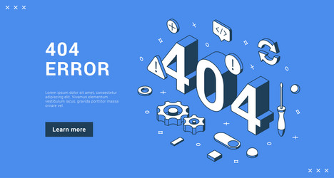 404 error connection not found failure download vector